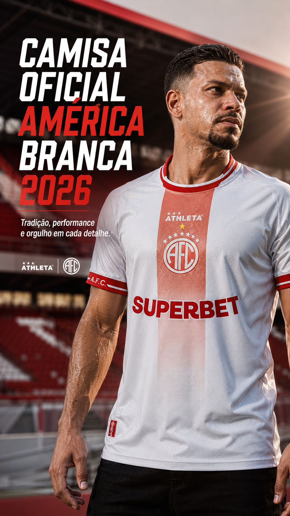  Descrição Camisa Oficial America Branca 2026