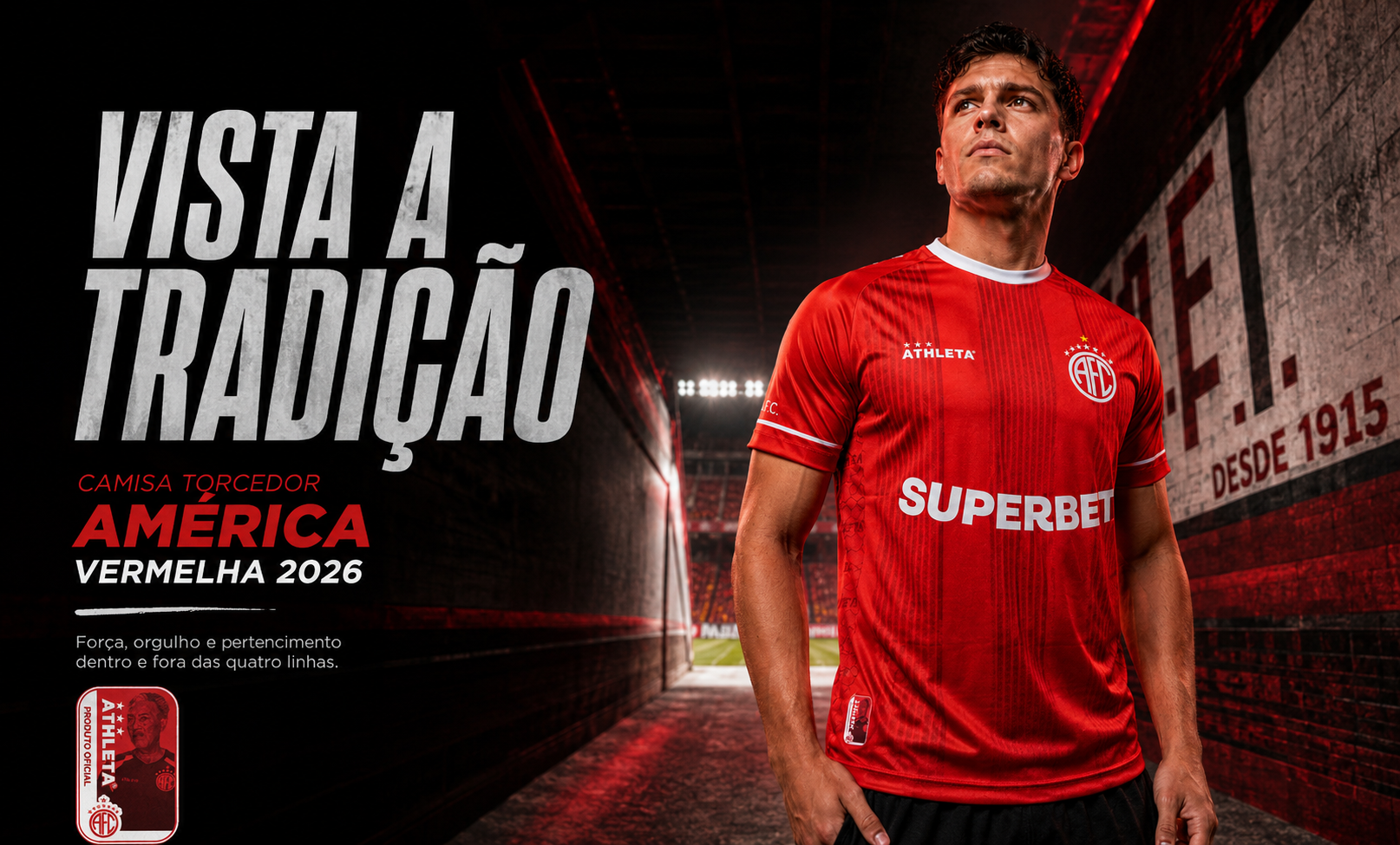  Descrição Camisa Torcedor America Vermelha 2026
