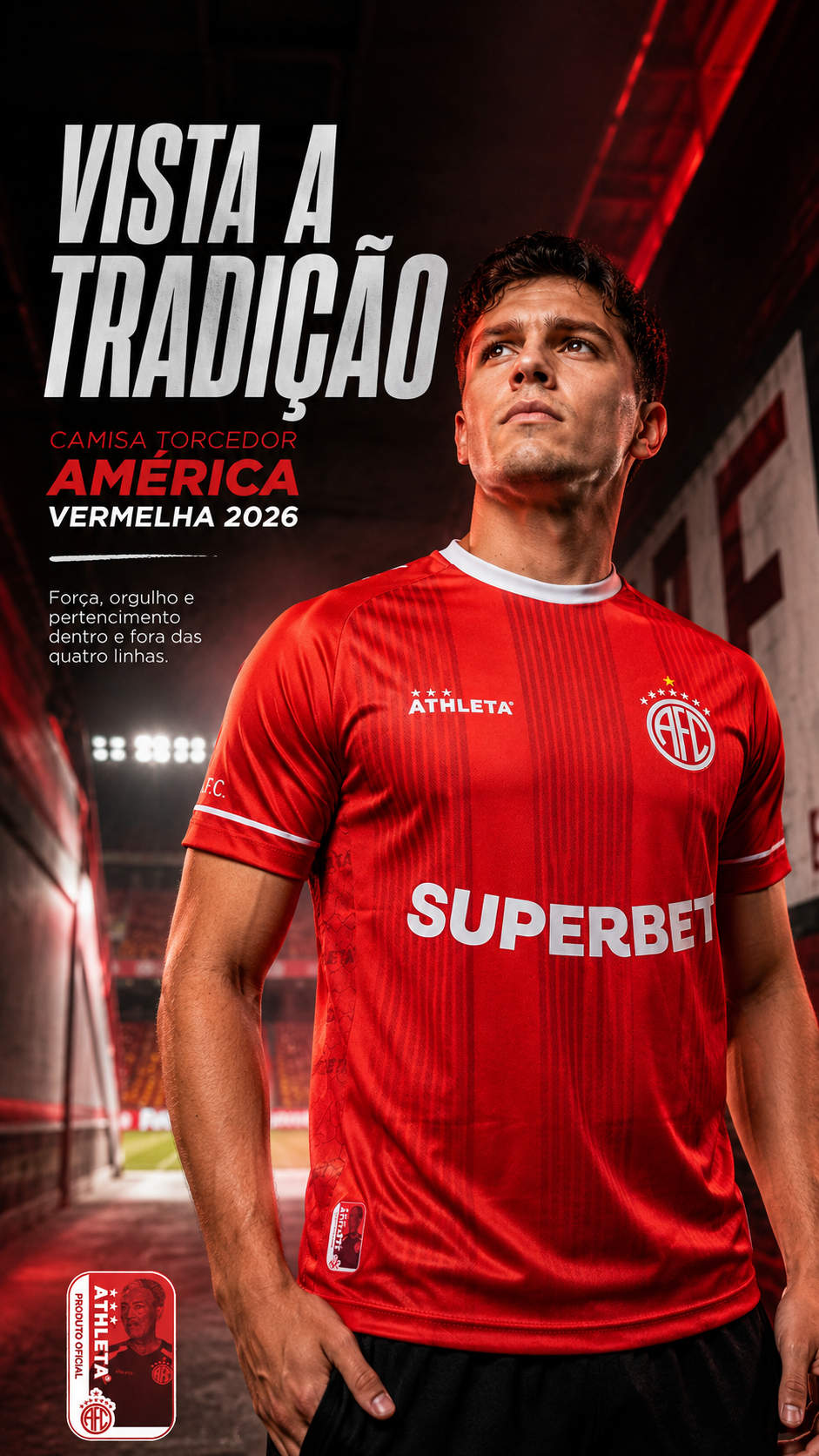  Descrição Camisa Torcedor America Vermelha 2026