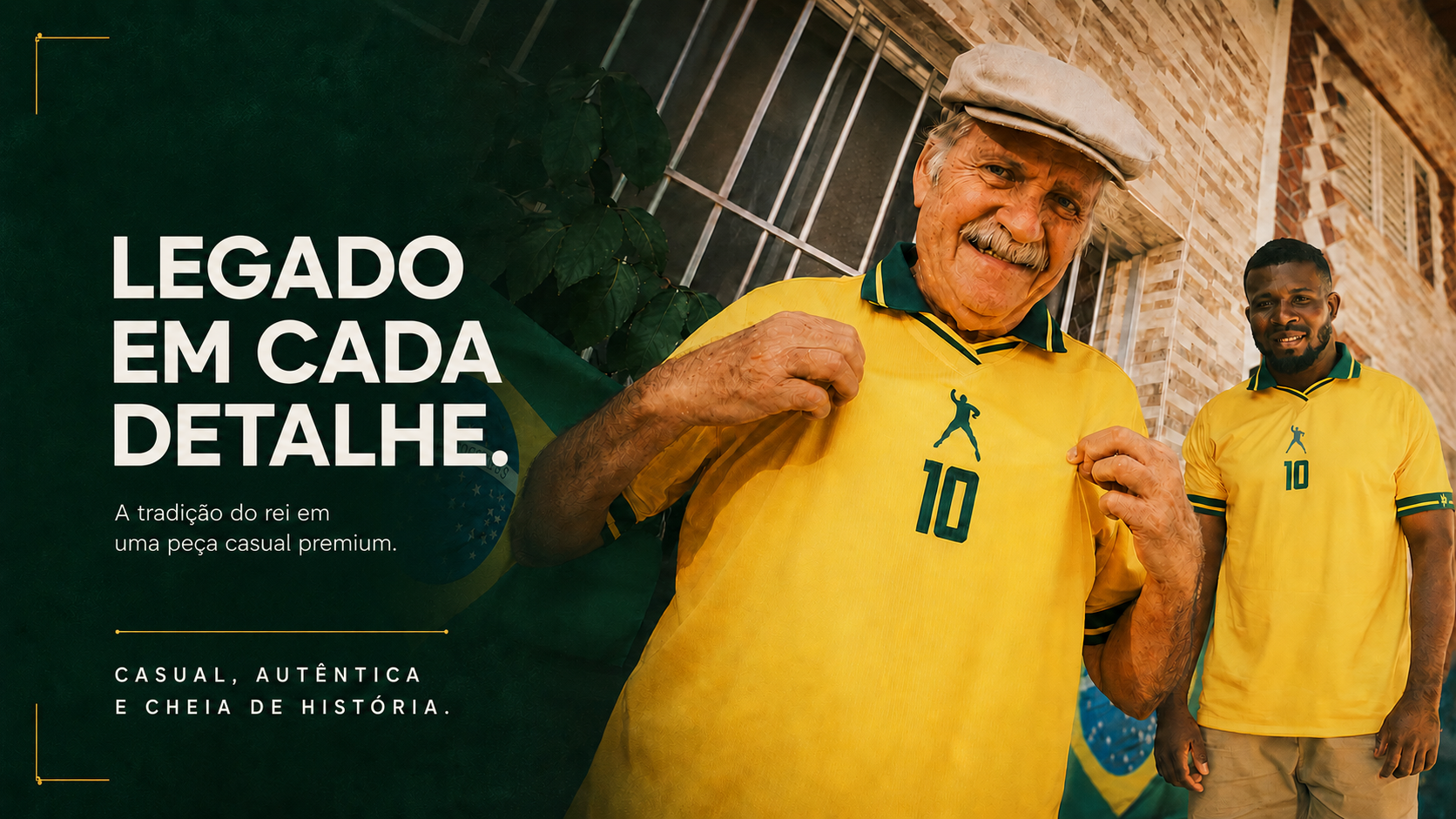  Descrição Camiseta Brasil Pelé 10 | Casual Amarela