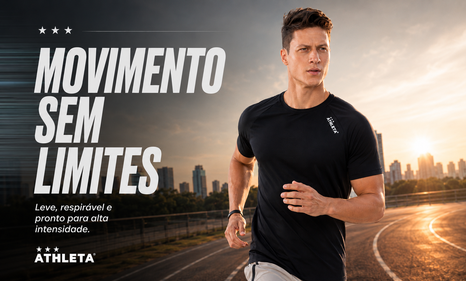  Descrição Camiseta Masculina Athleta Soft 26 - Preto