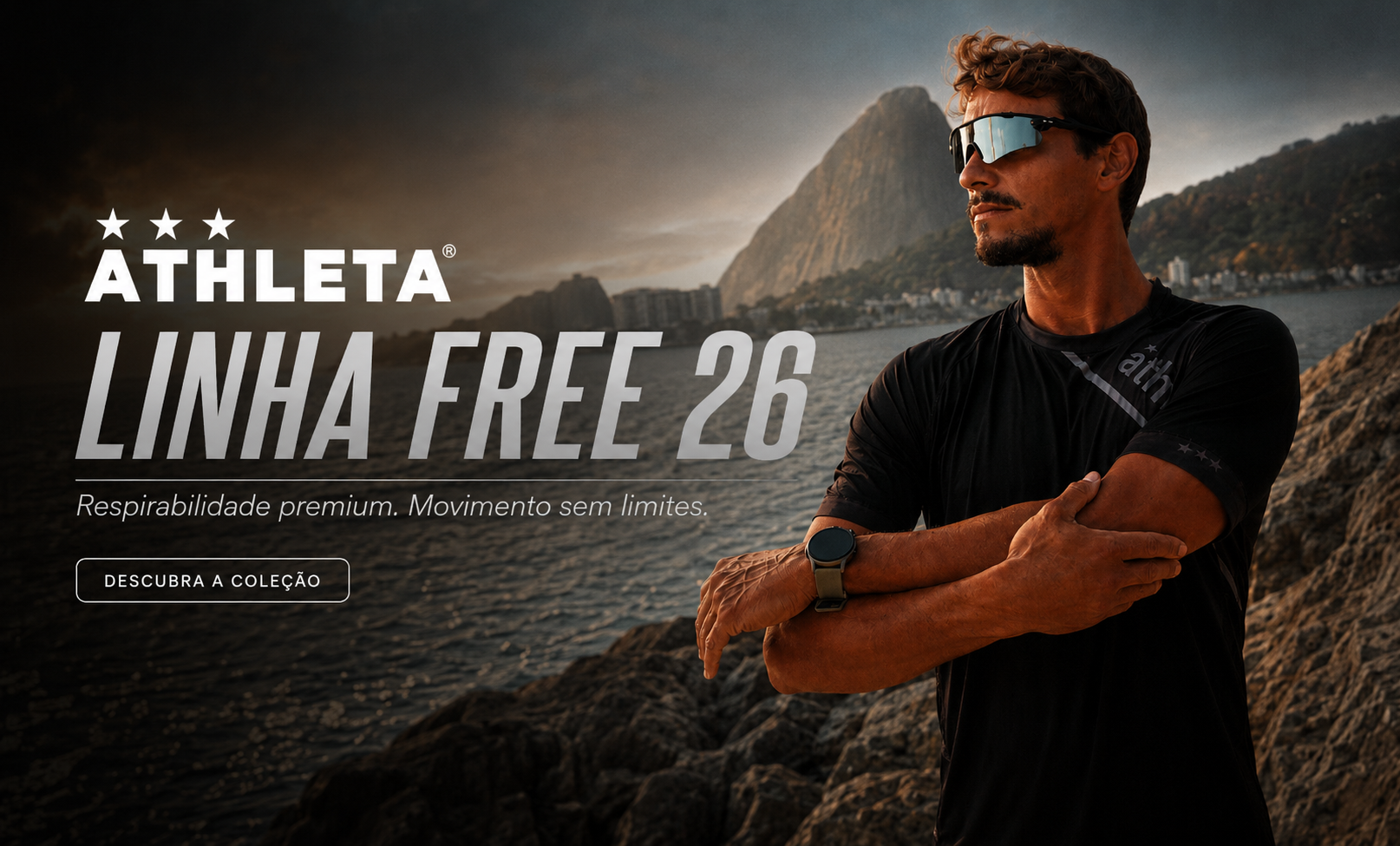  Descrição Camiseta Masculina Linha Free 26 - Black