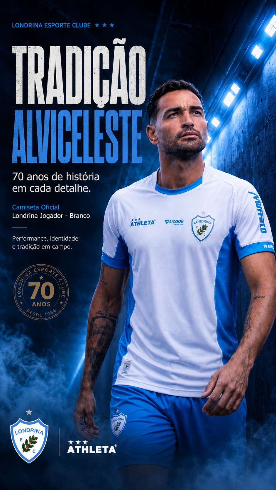  Descrição Camiseta Oficial Londrina Jogador - Branco