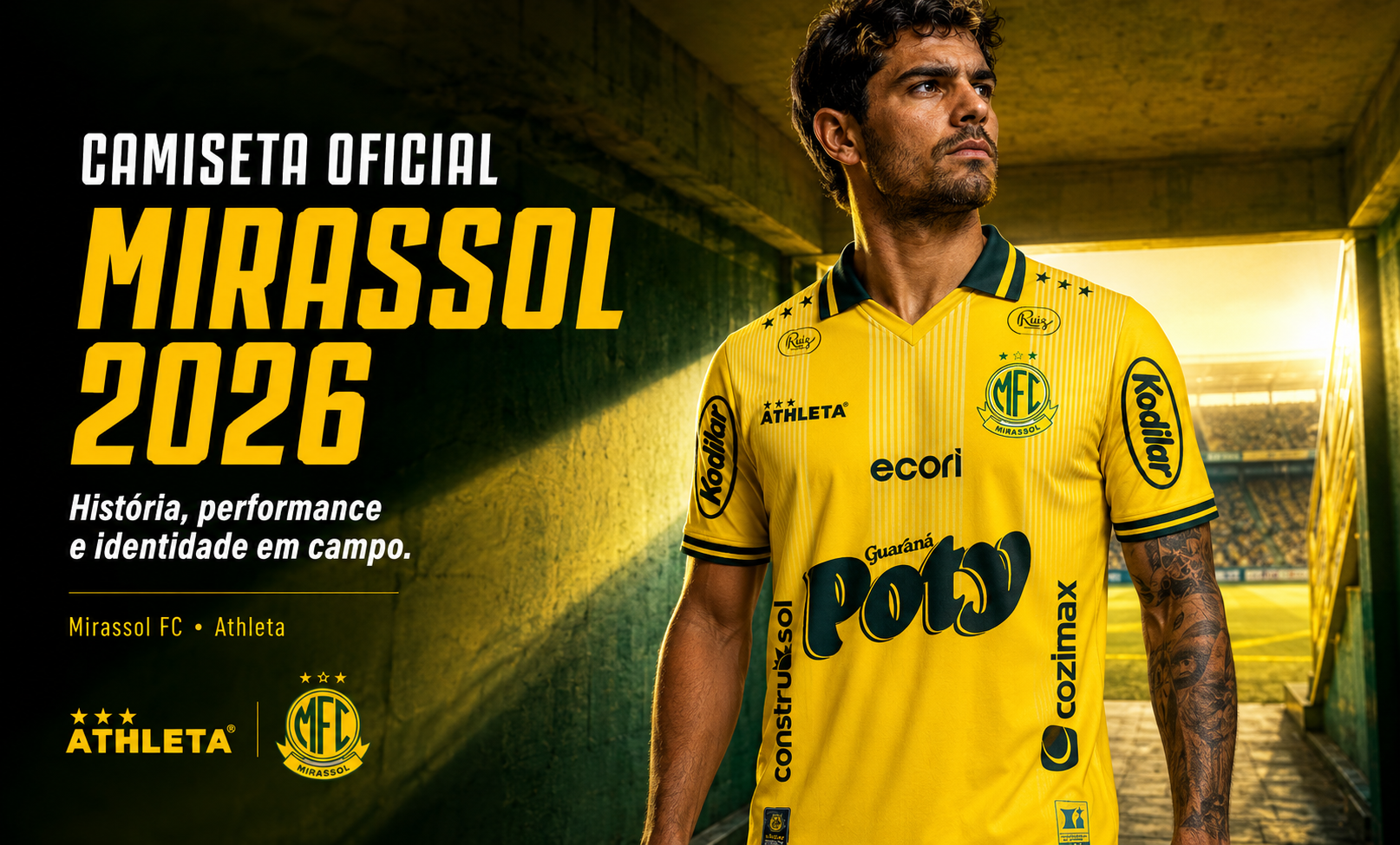  Descrição Camiseta Oficial Mirassol 2026 Amarela