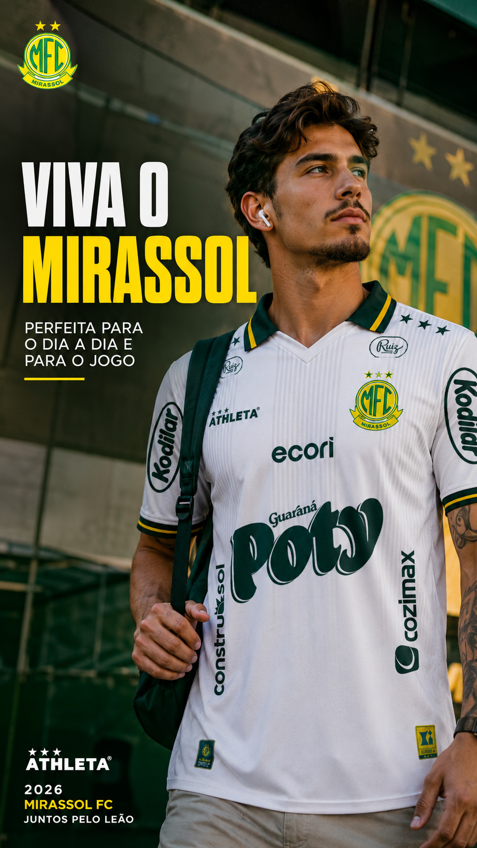  Descrição Camiseta Oficial Mirassol 2026 Branca