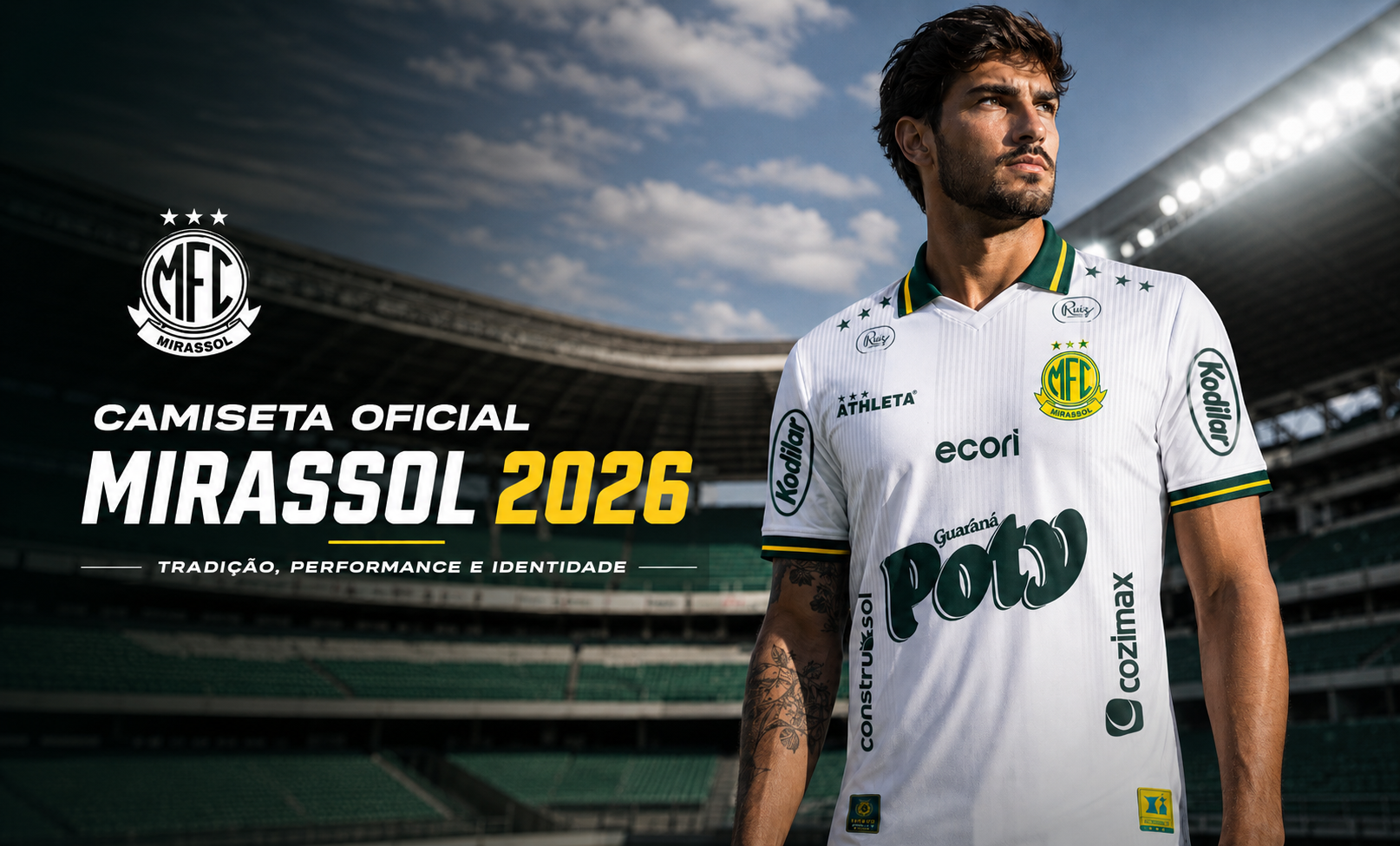  Descrição Camiseta Oficial Mirassol 2026 Branca