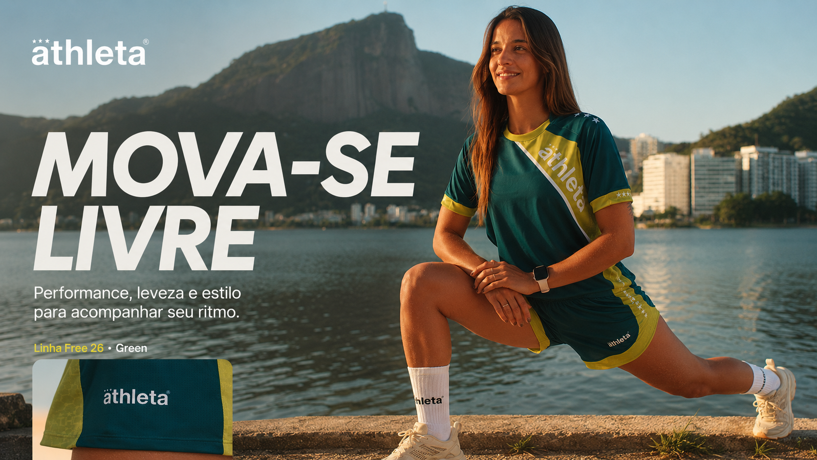  Descrição Conjunto Feminino Linha Free 26 - Green