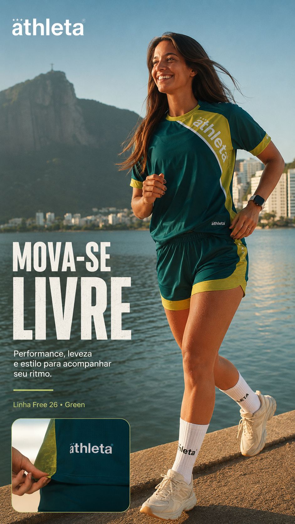  Descrição Conjunto Feminino Linha Free 26 - Green