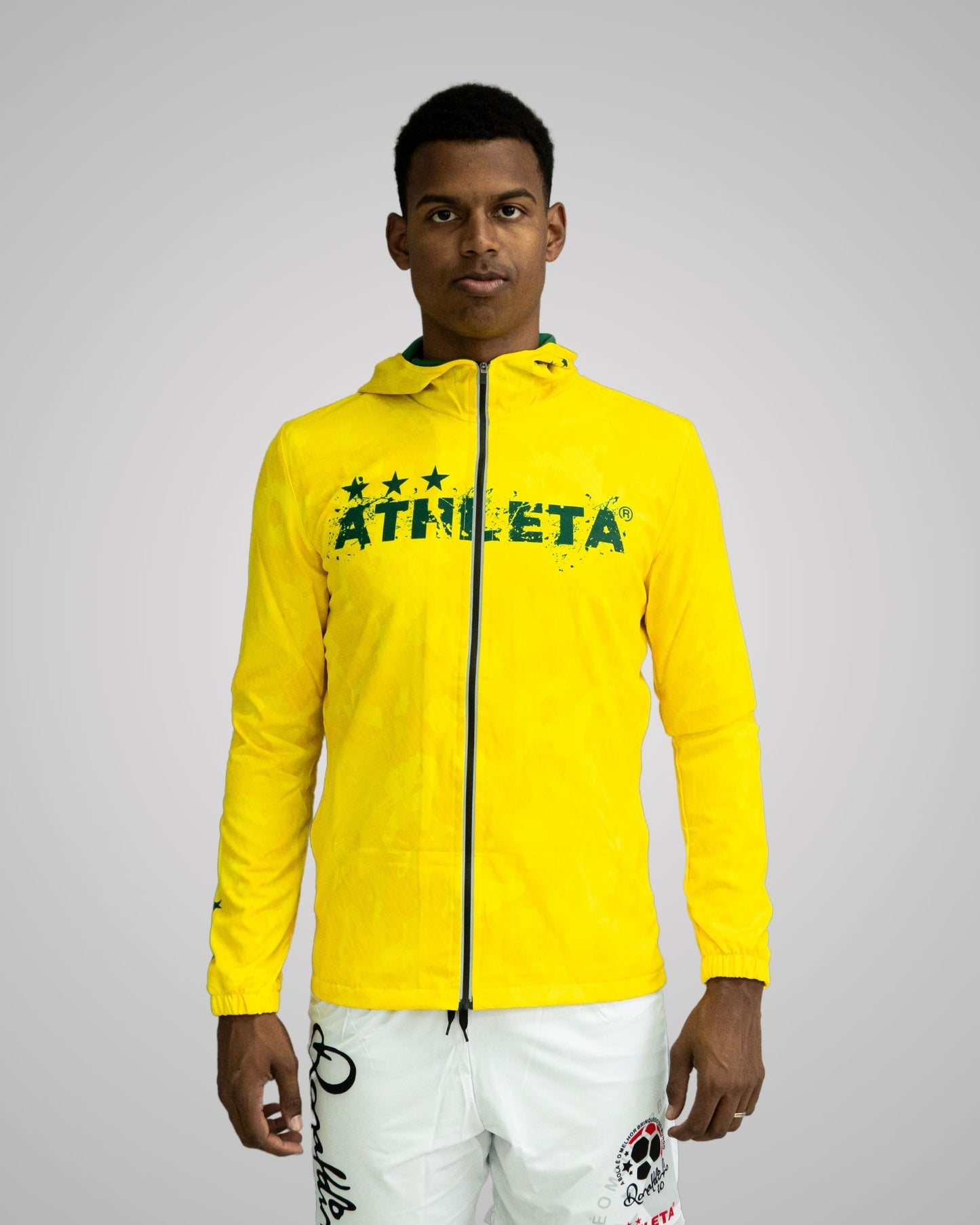 Corta vento Athleta – Modelo Performance Amarelo