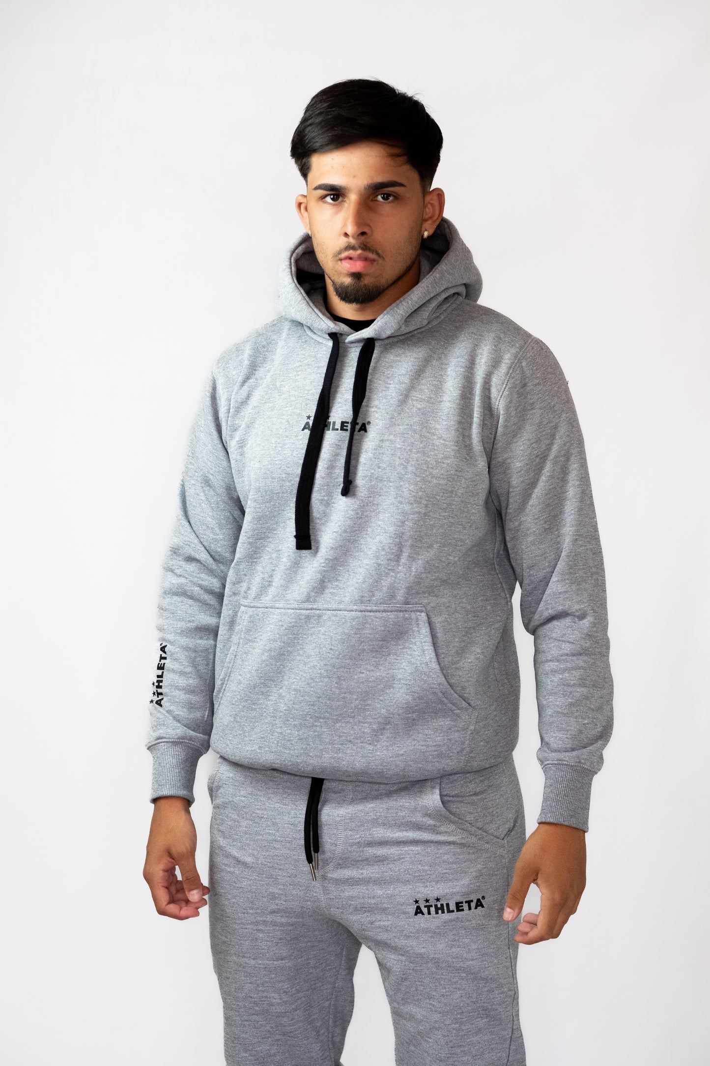 Blusa Moletom Unissex Athleta Casual Wear Line – Cinza Mescla