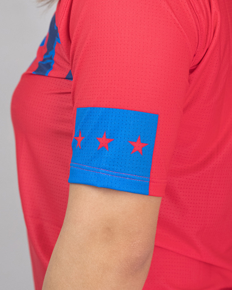 Térmica Manga Curta Femininna Athleta SS25 Comfort - Pink Blue