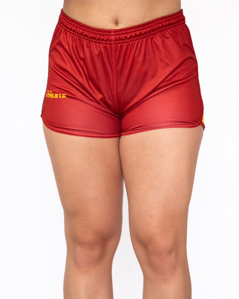 Calção Feminino Athleta SS25 Comfort - Wine Gold