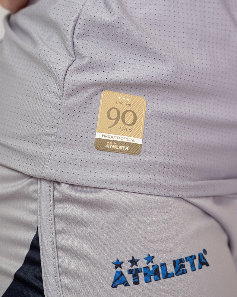 Térmica Manga Curta Feminina Athleta SS25 Comfort - Gray Blue