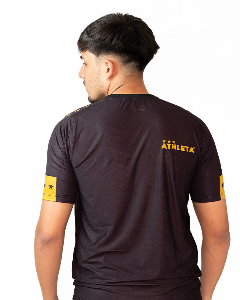 Athleta SS25 舒適男女短袖保暖上衣 - 黑金