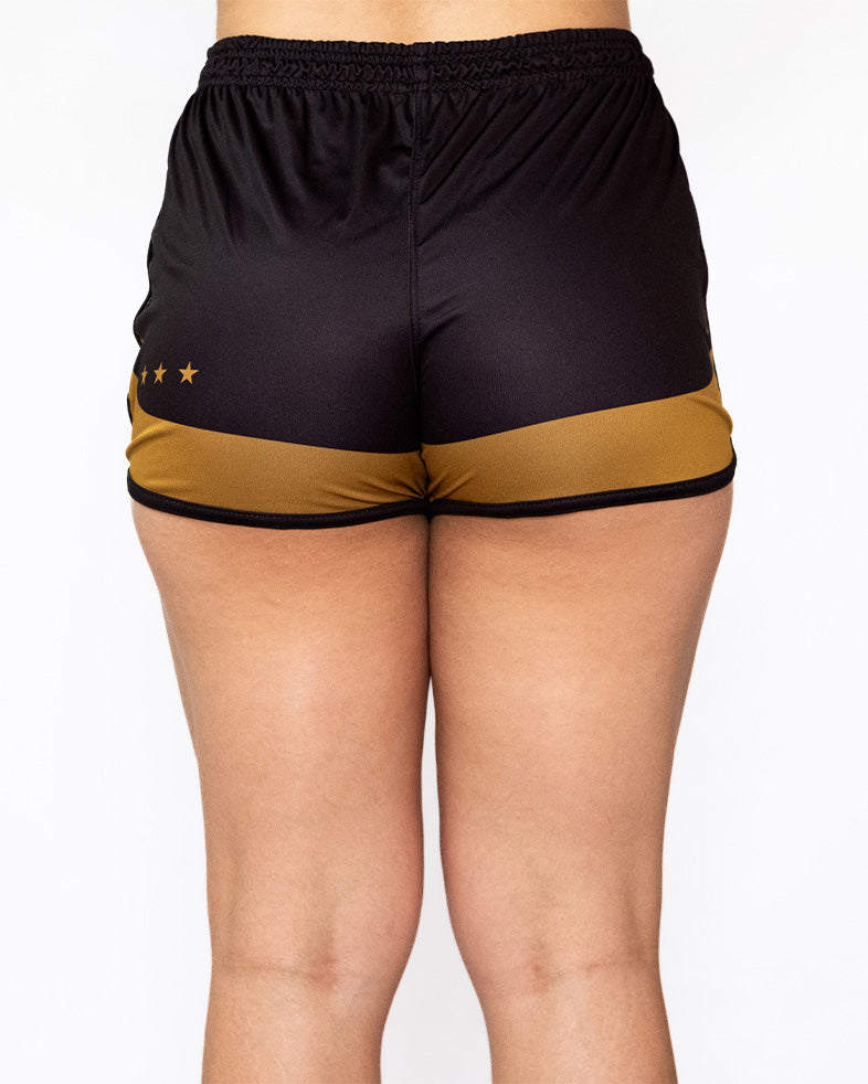 Athleta SS25 Comfort 女用短褲 - 黑金