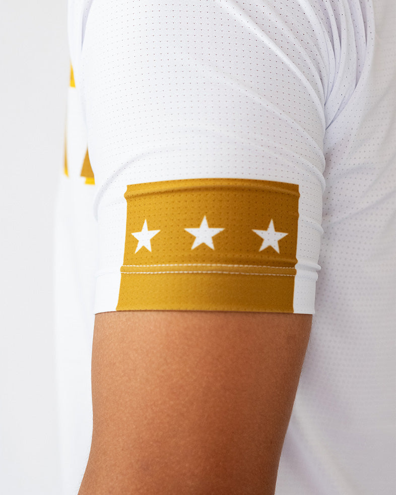 Athleta SS25 舒適短袖保暖上衣 - 白金