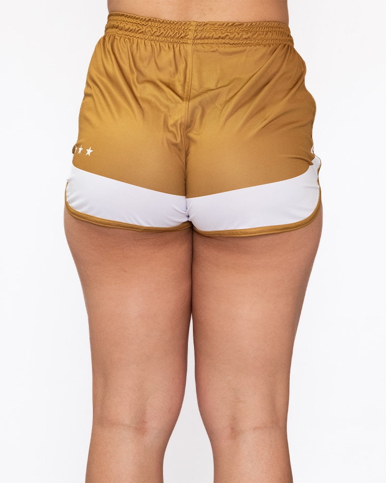 Athleta SS Comfort 女式短褲 - 白金色