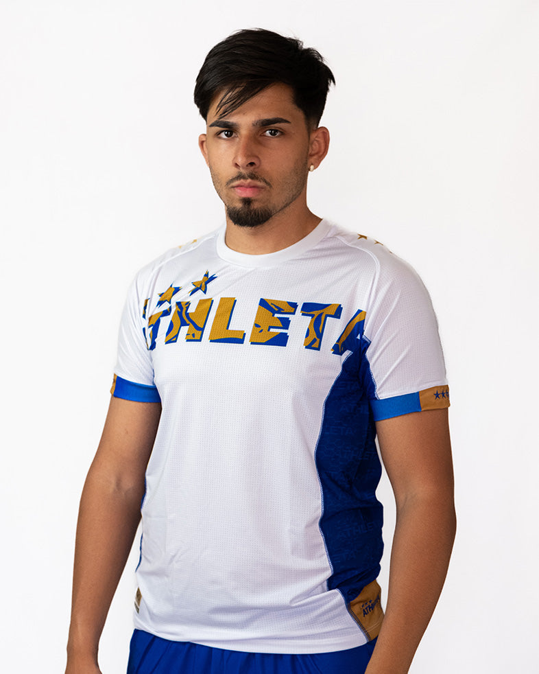 Athleta SS25 Futevôlei 短袖保暖上衣 - 藍白金