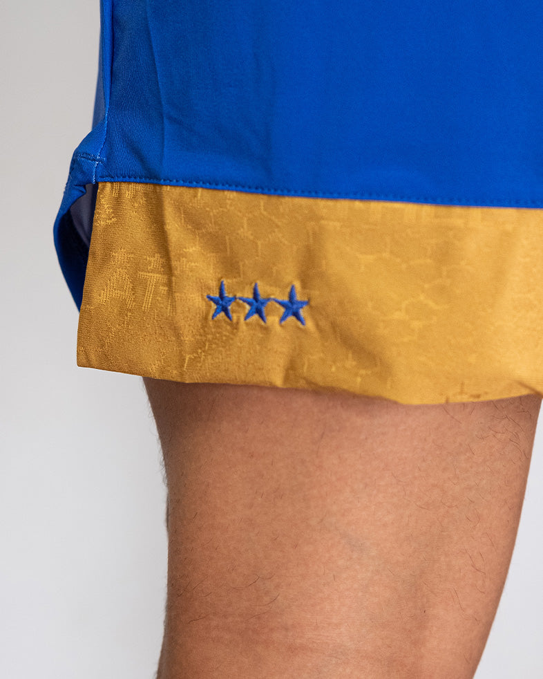 Calção Athleta SS25 Futevôlei - Blue White Gold – Athleta Brasil
