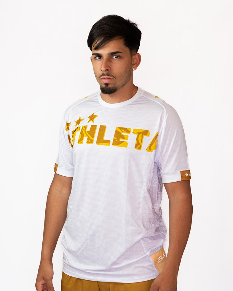 Athleta SS25 Futevôlei 短袖保暖上衣 - 白金色