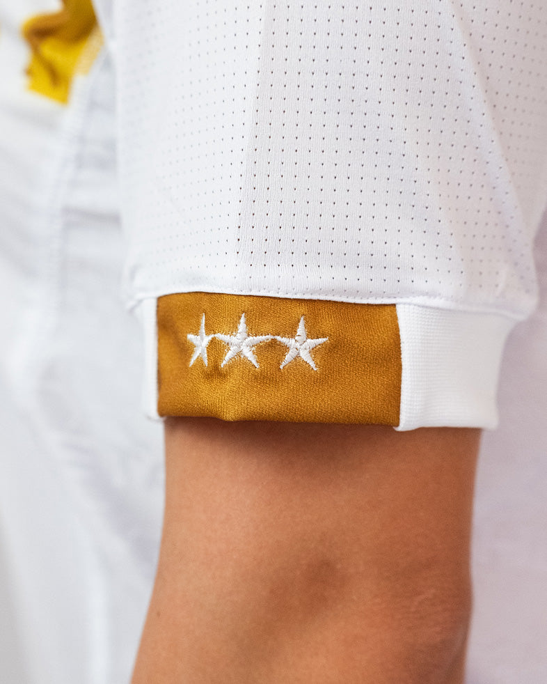 Athleta SS25 Futevôlei 女用短袖保暖上衣 - 白金色