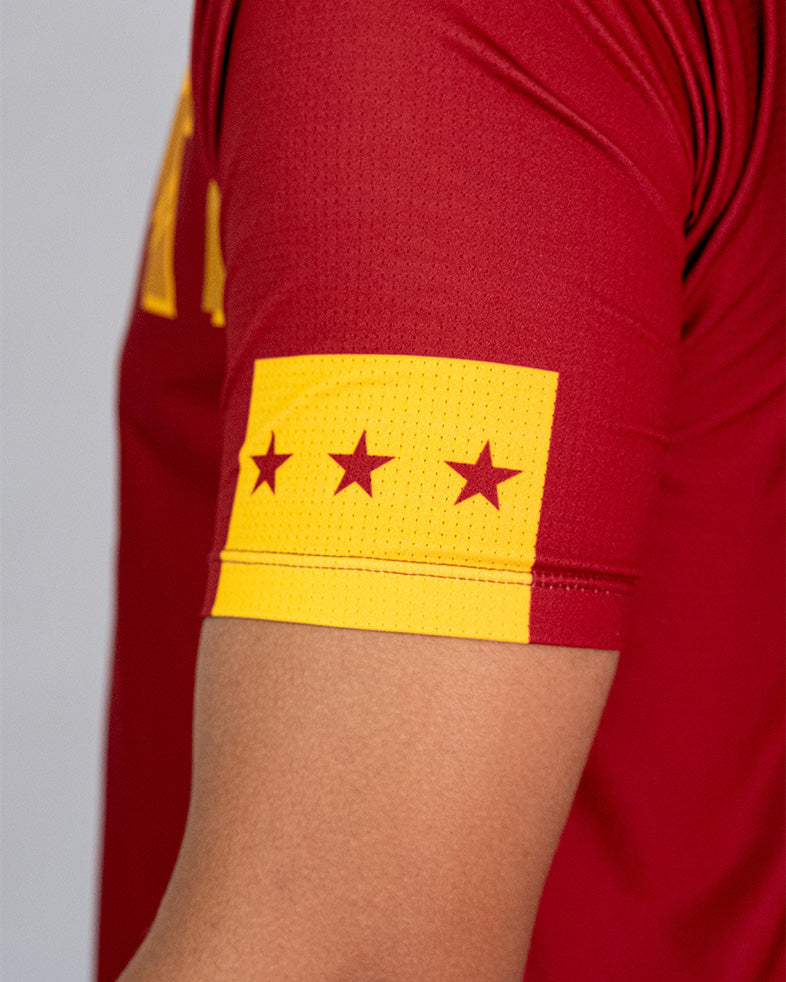 Térmica Manga Curta Masculina Athleta SS25 Comfort - Wine Gold