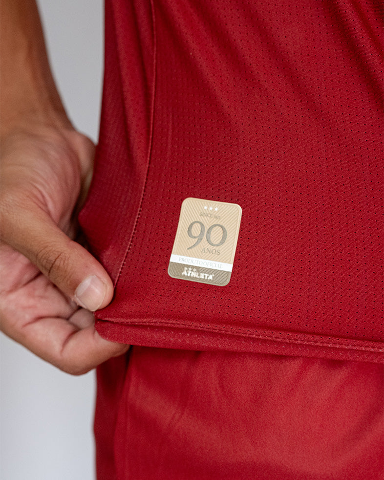 Térmica Manga Curta Masculina Athleta SS25 Comfort - Wine Gold