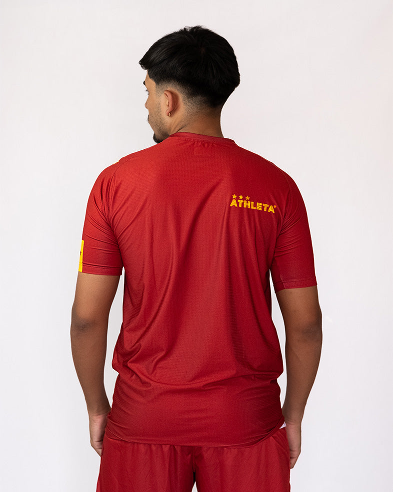 Térmica Manga Curta Masculina Athleta SS25 Comfort - Wine Gold