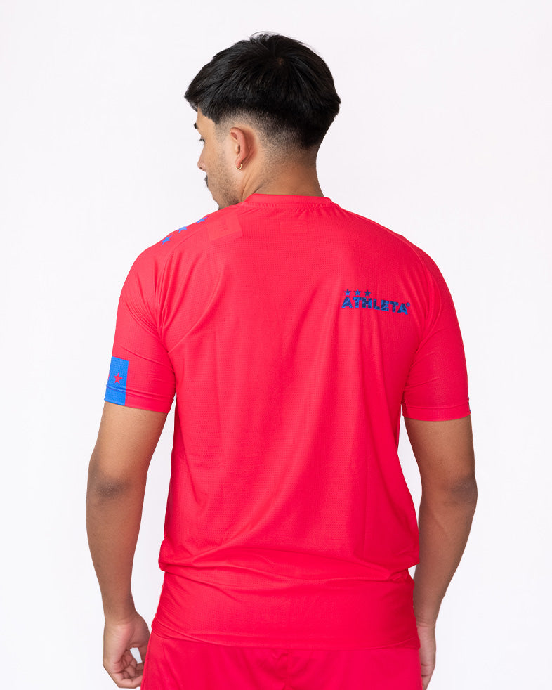 Térmica Manga Curta Masculina Athleta SS25 Comfort - Pink Blue