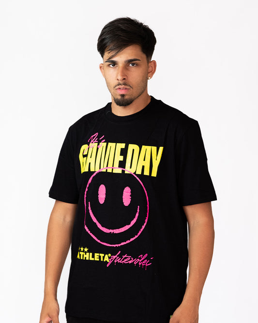 Camisa Athleta 90 Casual Futevôlei Game Day Preta ATL006