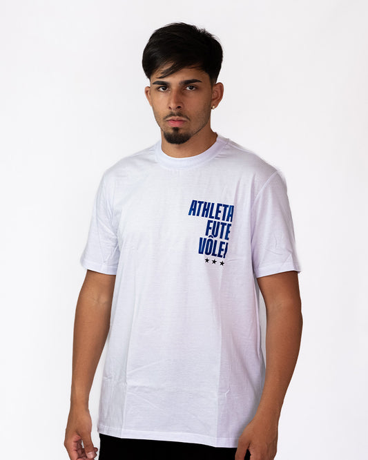 Camisa Athleta 90 Casual Futevôlei Chapa Branca ATL008