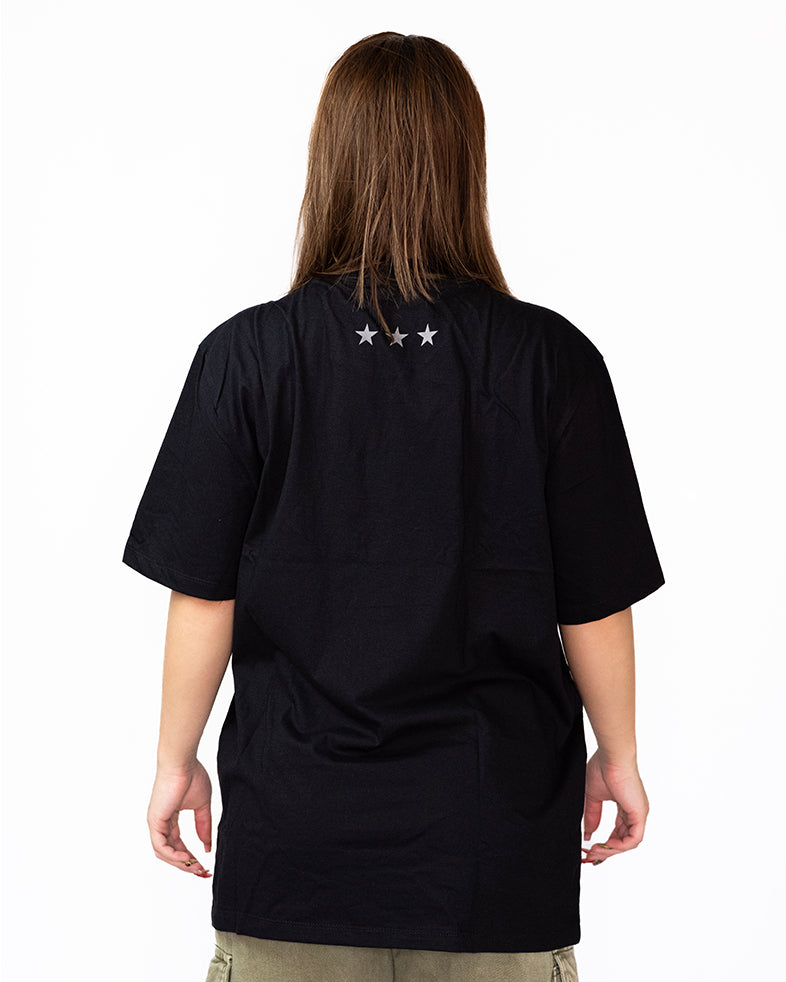 Camisa Athleta 90 Casual Futevôlei Diagonal Preta ATL007