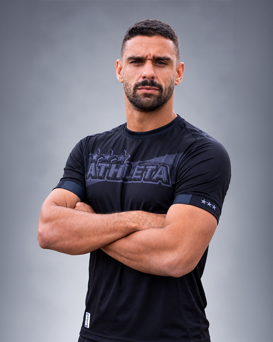 Térmica Manga Curta Masculino Athleta SS27 Futevôlei - Black