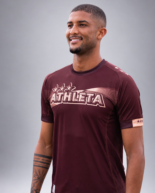 Térmica Manga Curta Masculina Athleta SS27 Futevôlei - Brown