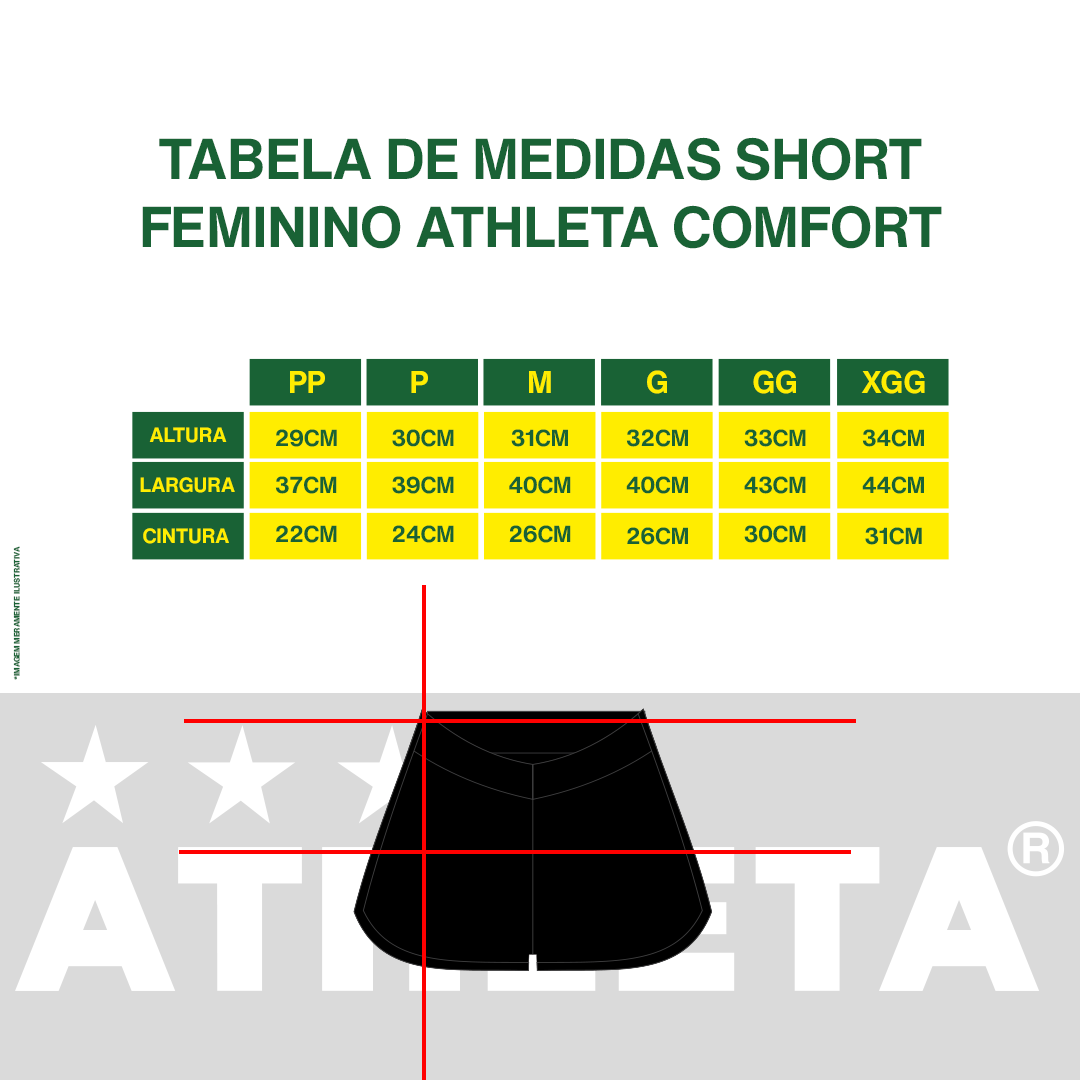 Calção Feminino Athleta SS25 Comfort 2.0 - Miami Blue