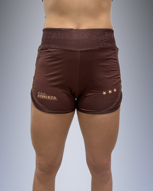 Calção Feminino Athleta SS27 Futevôlei - Brown