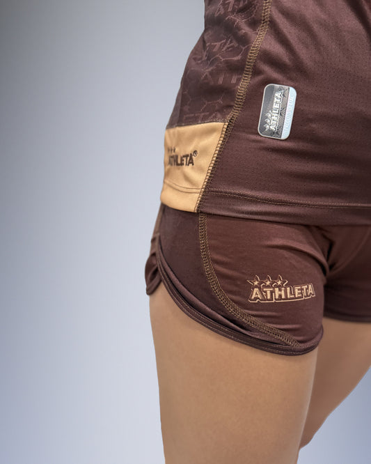 Calção Feminino Athleta SS27 Futevôlei - Brown