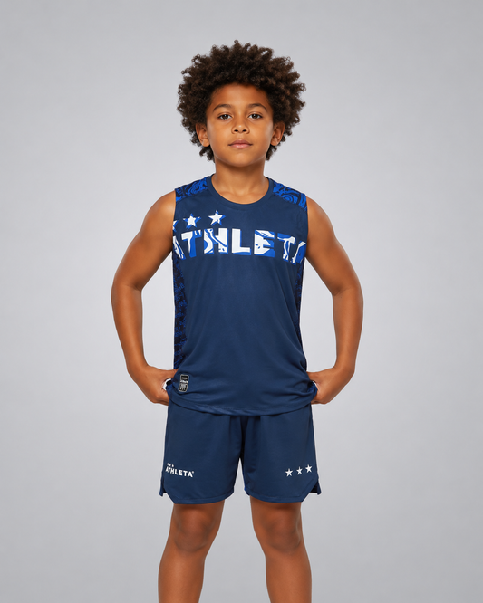 Regata Infantil Athleta SS24 Futevôlei -  Azul