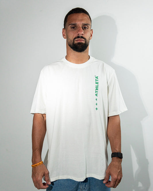 Camisa Athleta 90 Casual Futevôlei Movement is Medicine OFF WHITE ATL002