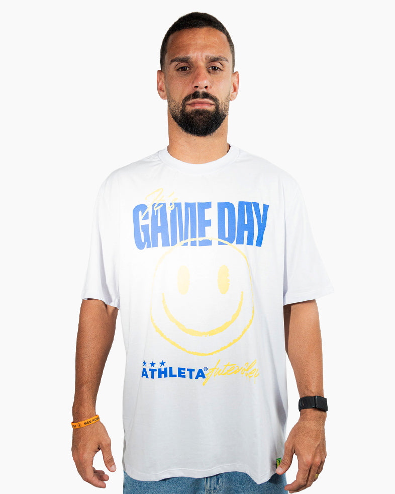 Camisa Athleta 90 Casual Futevôlei Game Day Branco ATL006B