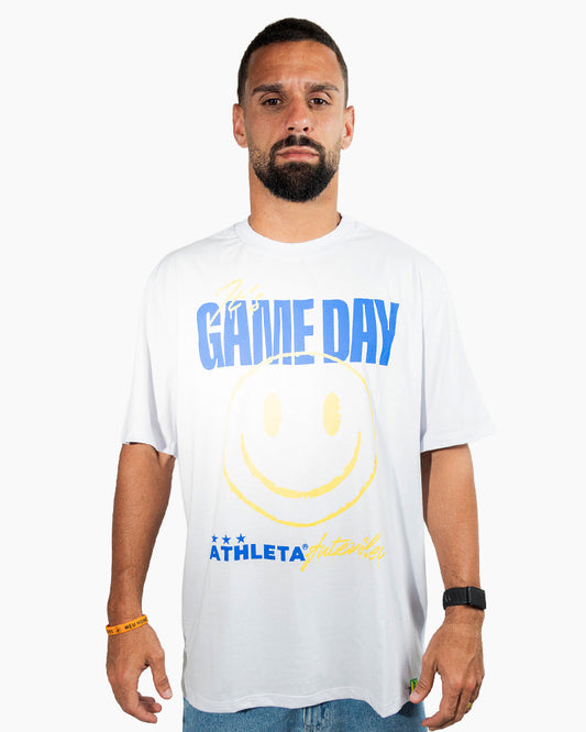Camisa Athleta 90 Casual Futevôlei Game Day Branco ATL006B