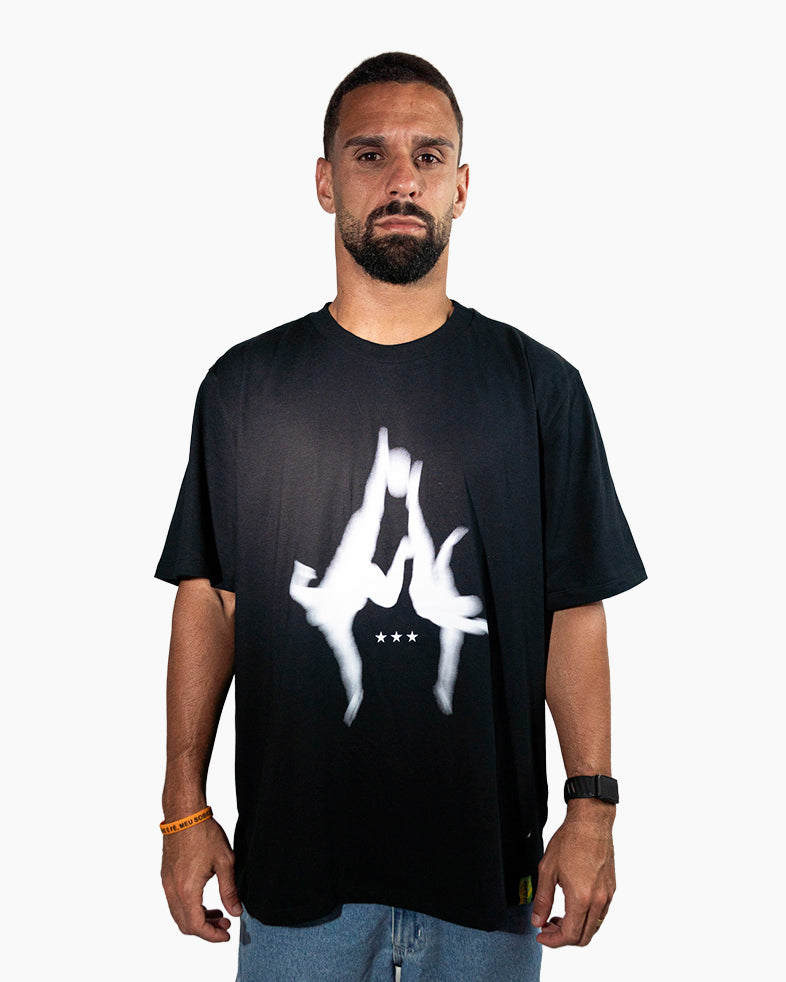 Camisa Athleta 90 Casual Futevôlei Block Preta ATL005