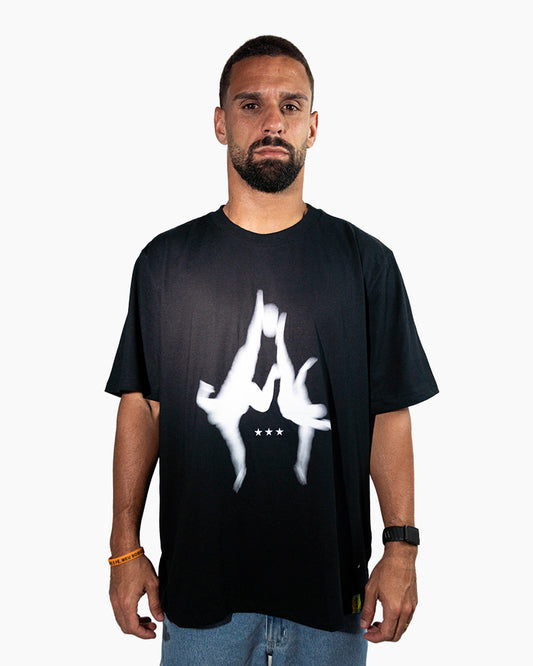 Camisa Athleta 90 Casual Futevôlei Block Preta ATL005