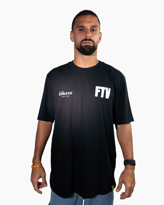 Camisa Athleta 90 Casual Futevôlei FTV Preta ATL004