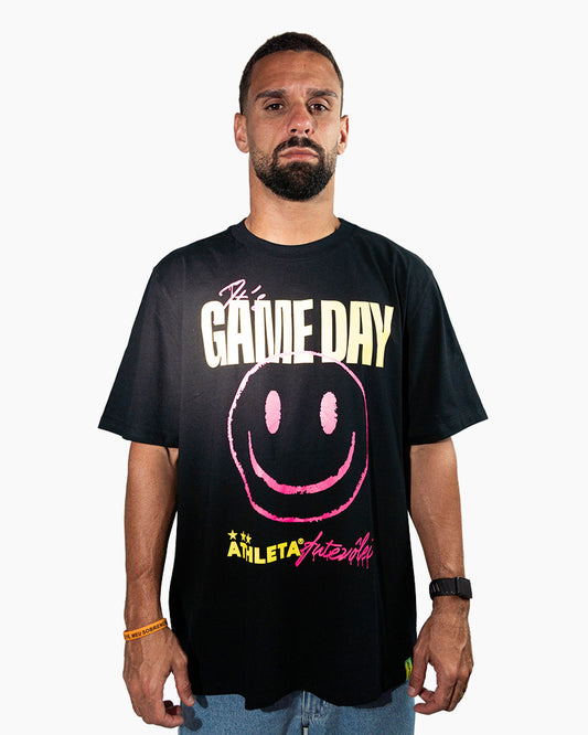 Camisa Athleta 90 Casual Futevôlei Game Day Preta ATL006