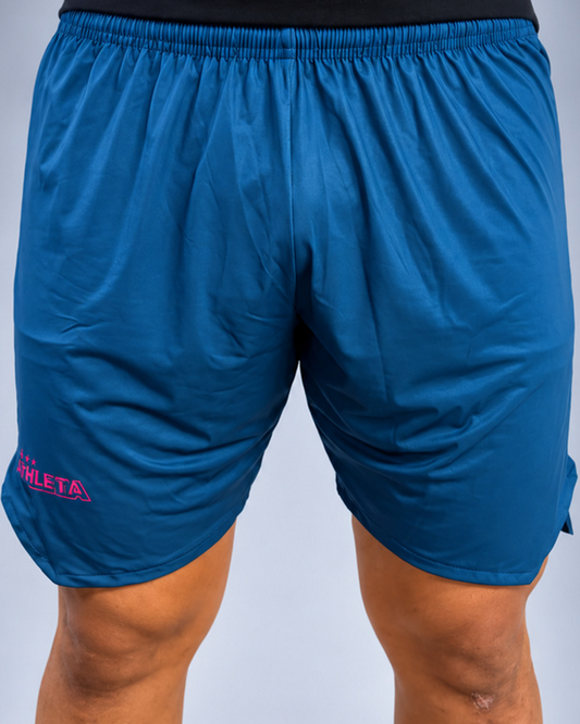 Calção Masculino Athleta SS27 Futevôlei - Petrol Blue Pink