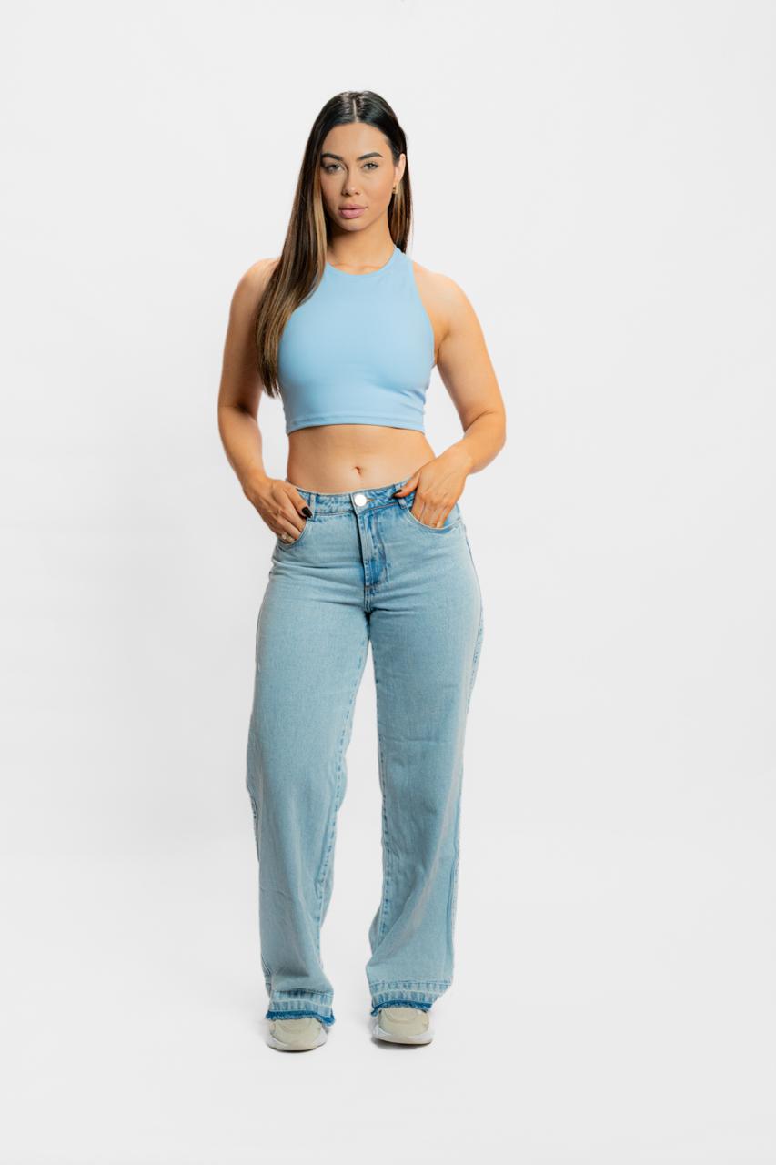 Blusinha Basic Feminina  Athleta Azul