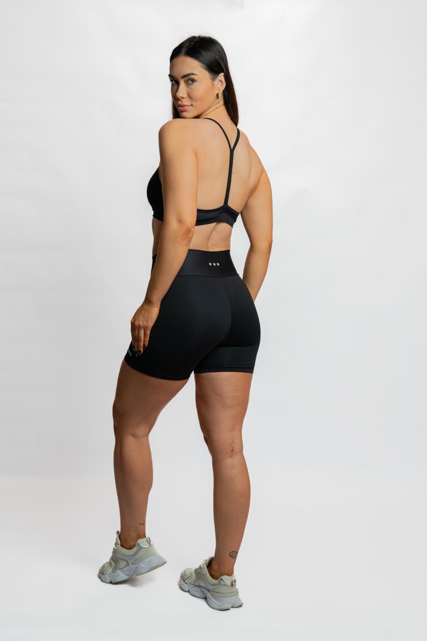 Bermuda Shape Feminina  Athleta Preto