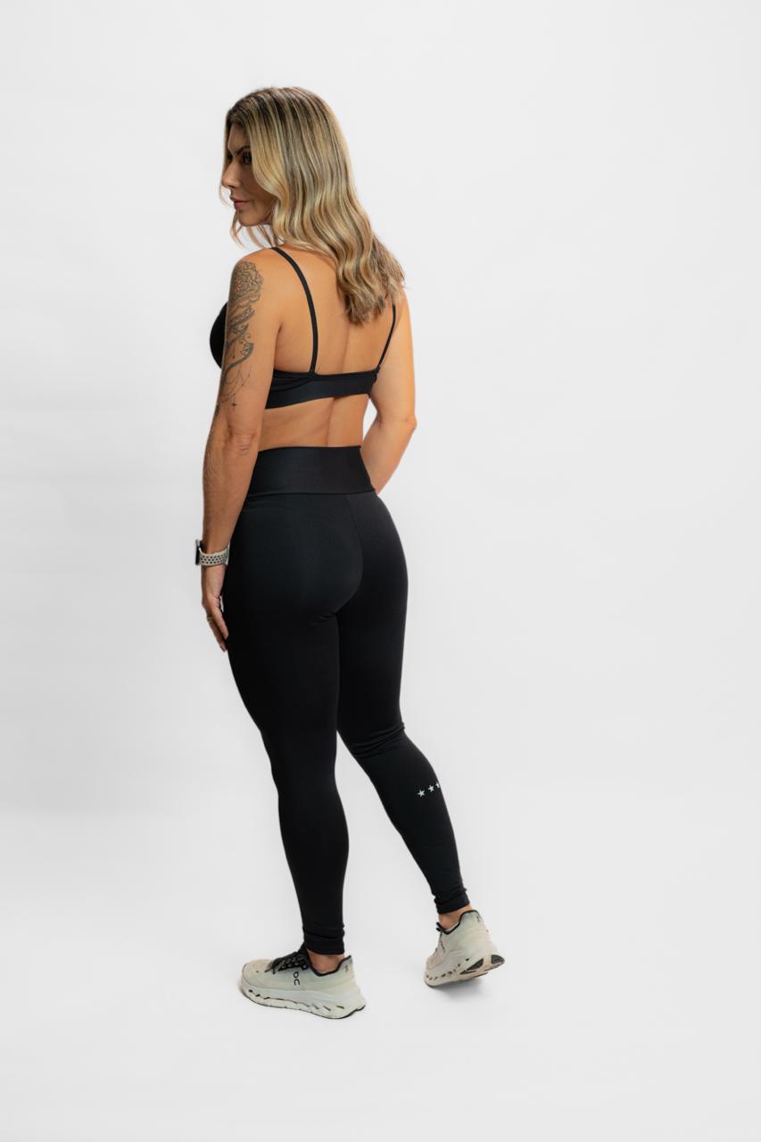 Calça Legging Feminina  Athleta Preto
