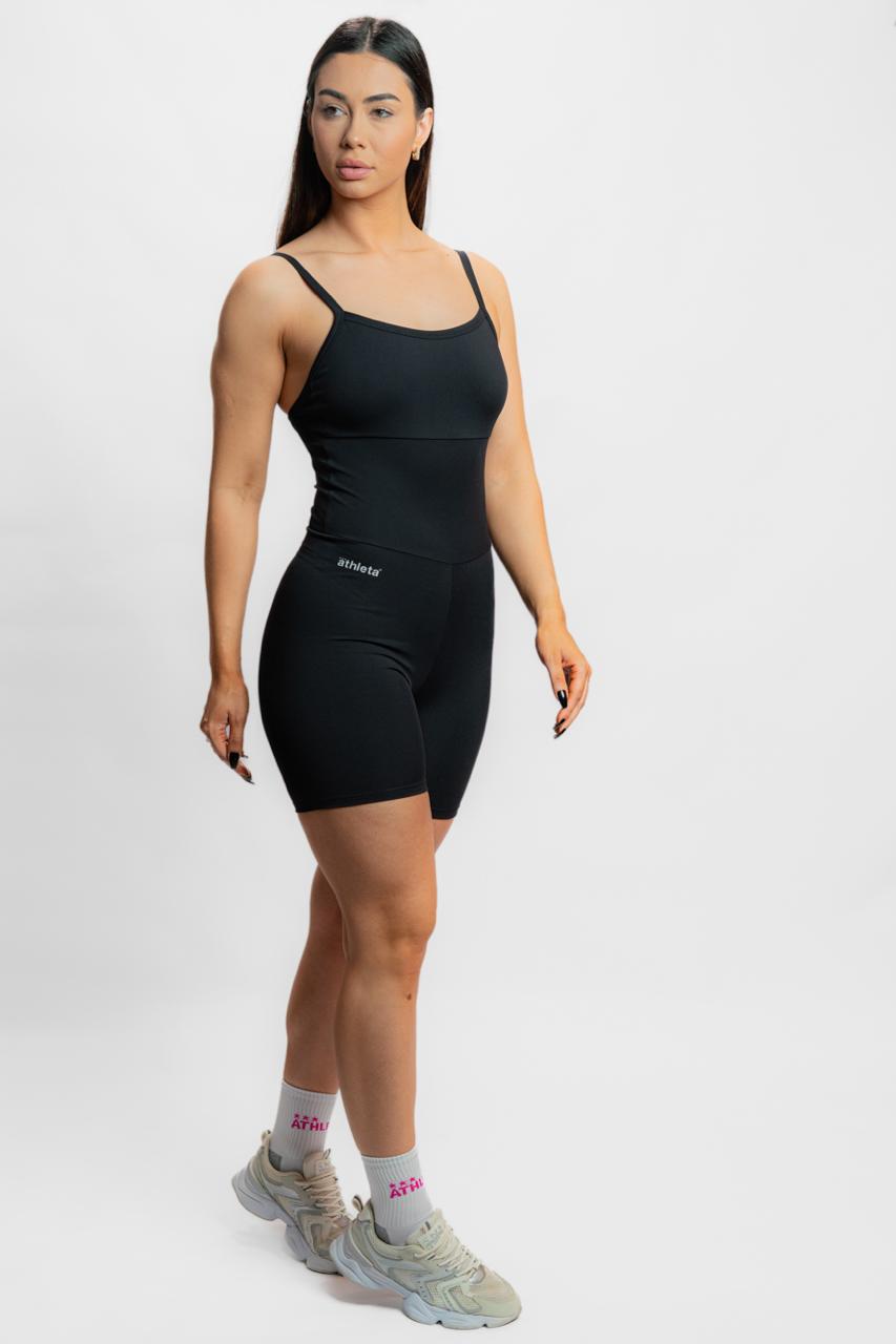 Macaquinho Shine Feminina  Athleta Preto